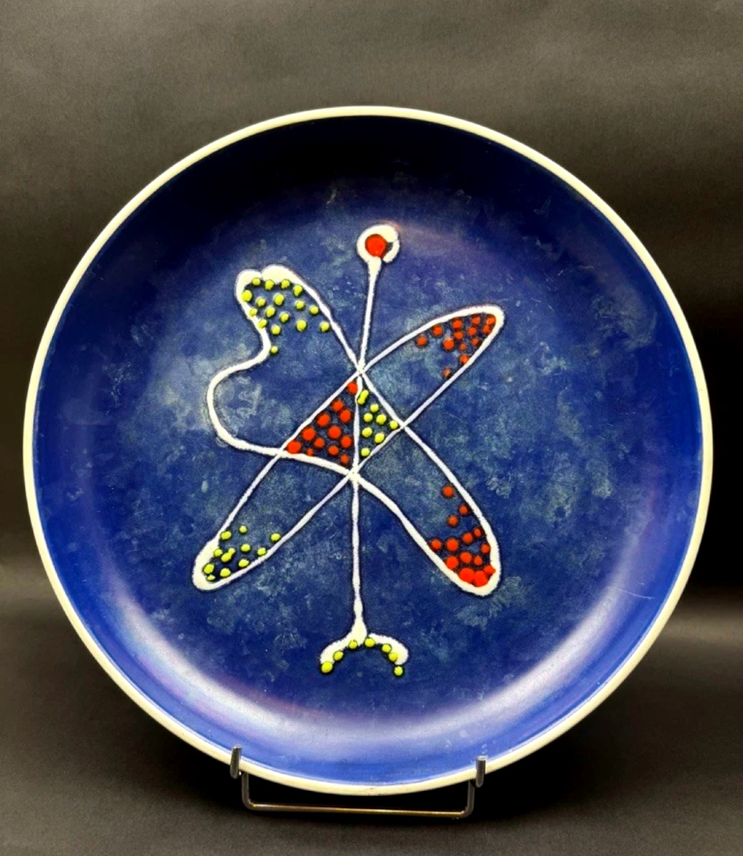 Grand plat décoratif André Baud