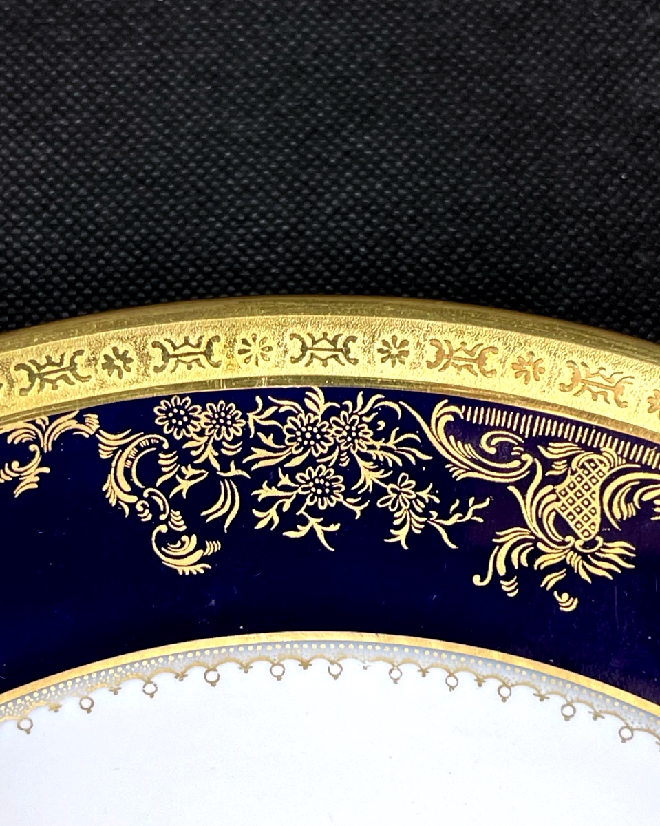 Haviland Limoges, Soup Plate, Pompadour Pattern, New-photo-3