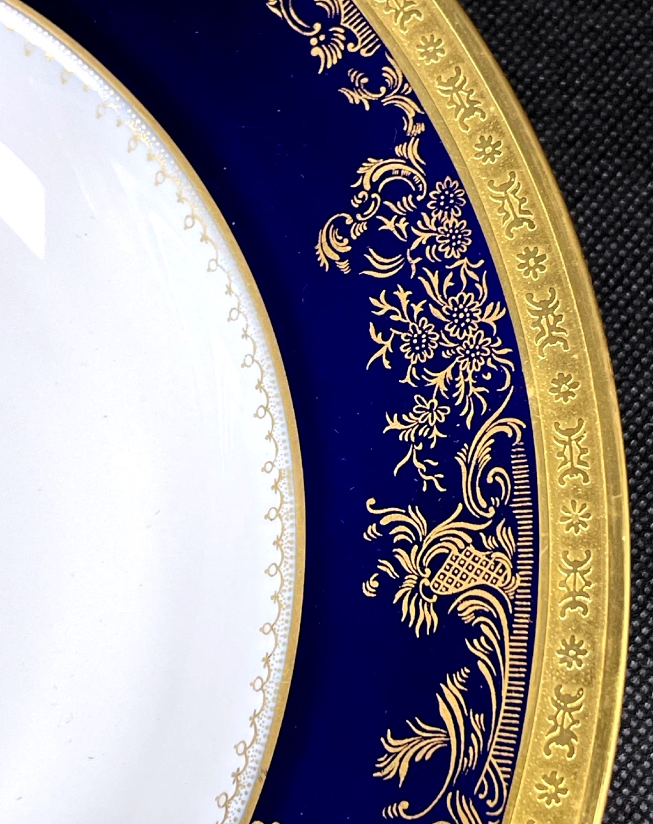 Haviland Limoges, Soup Plate, Pompadour Pattern, New-photo-4