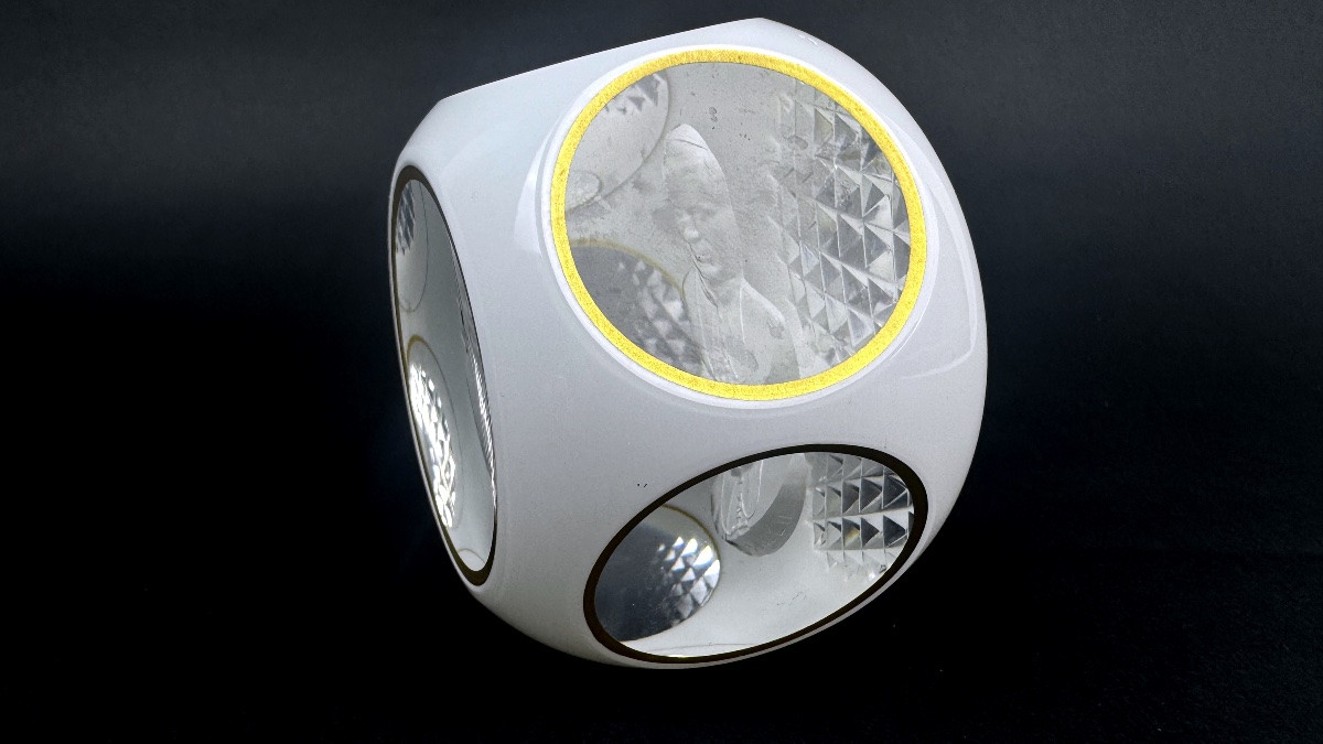 Sulphur, Saint Louis Paperweight, Pope John Paul Ii-photo-2