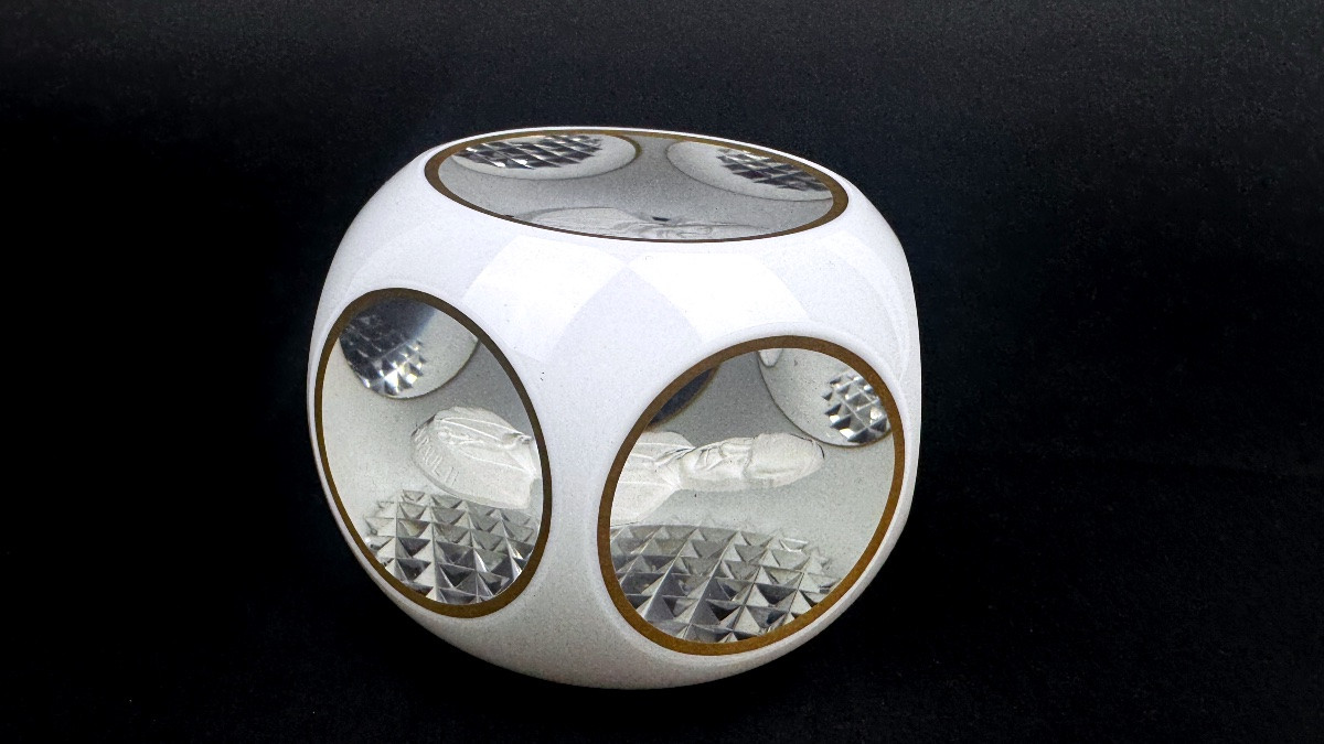 Sulphur, Saint Louis Paperweight, Pope John Paul Ii-photo-3