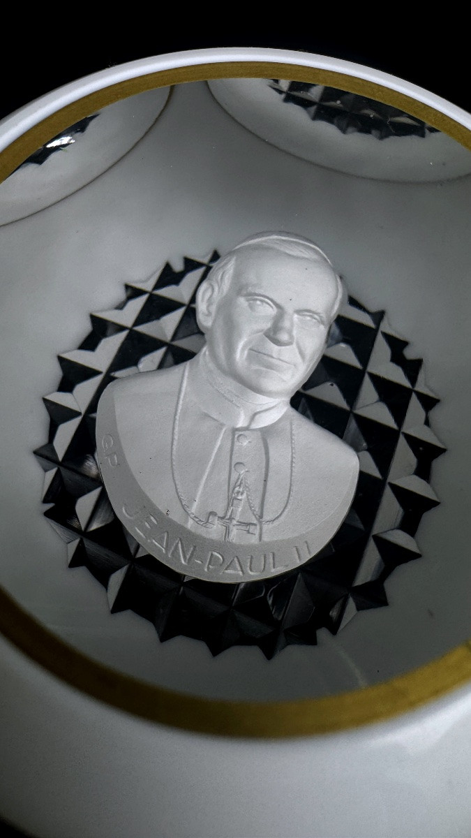 Sulphur, Saint Louis Paperweight, Pope John Paul Ii-photo-4