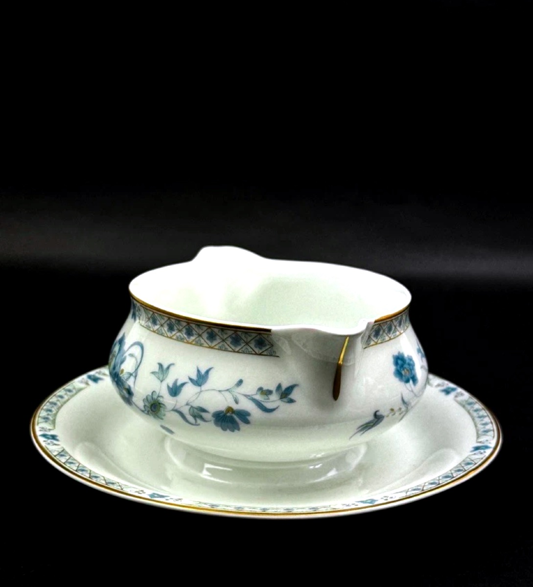 Saucière Haviland Limoges Nankin bleu-photo-2