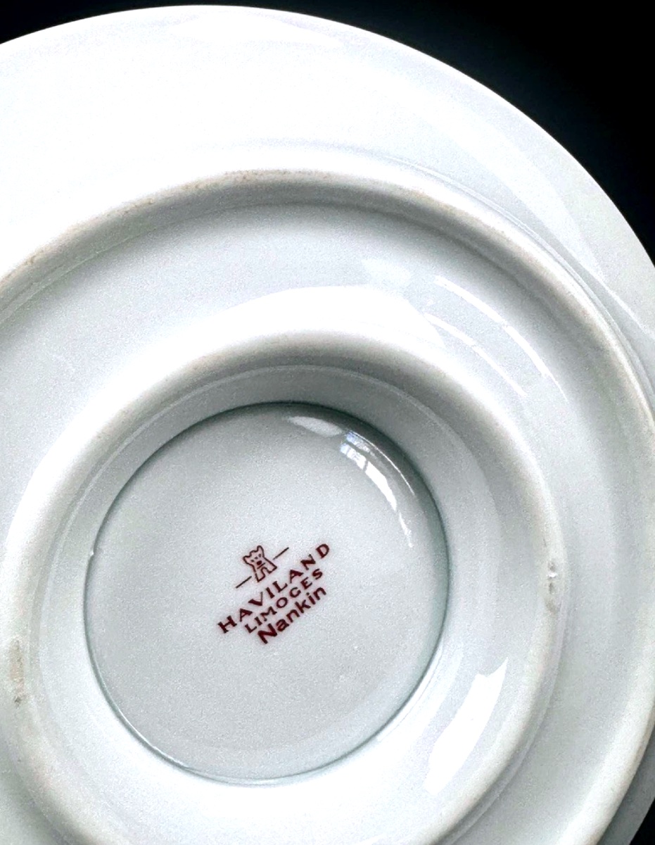 Saucière Haviland Limoges Nankin bleu-photo-2