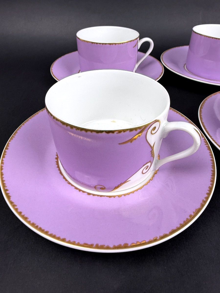 Christian Lacroix, suite de 4 tasses à thé modèle Follement-photo-3