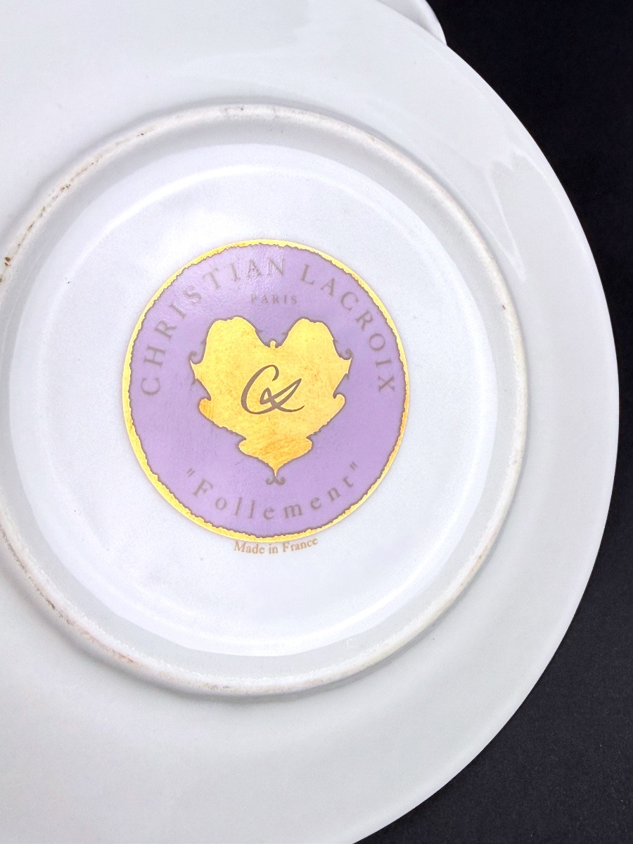 Christian Lacroix, suite de 4 tasses à thé modèle Follement-photo-3