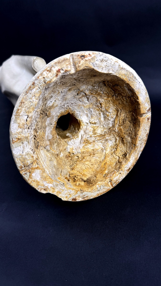 Enest Gabard, Christ en plâtre, sculpture religieuse Art Déco-photo-6