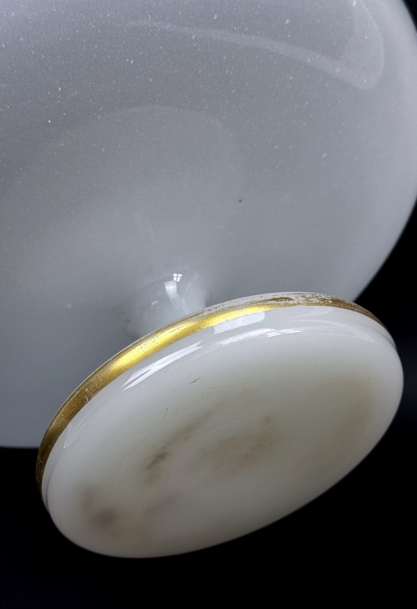 Compotier en opaline laiteuse-photo-3