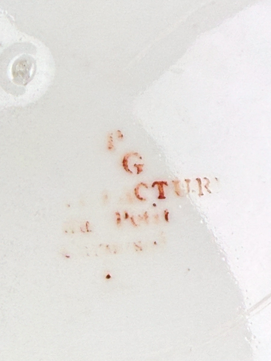 Paris - Manufacture du Petit Carousel - Rare assiette aux violettes-photo-2