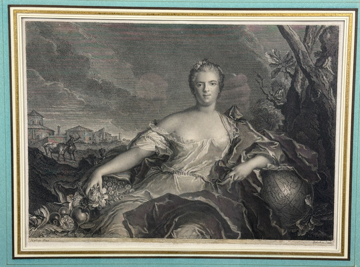Etching, Madame Louise-elisabeth De France After Nattier And Balechou-photo-2