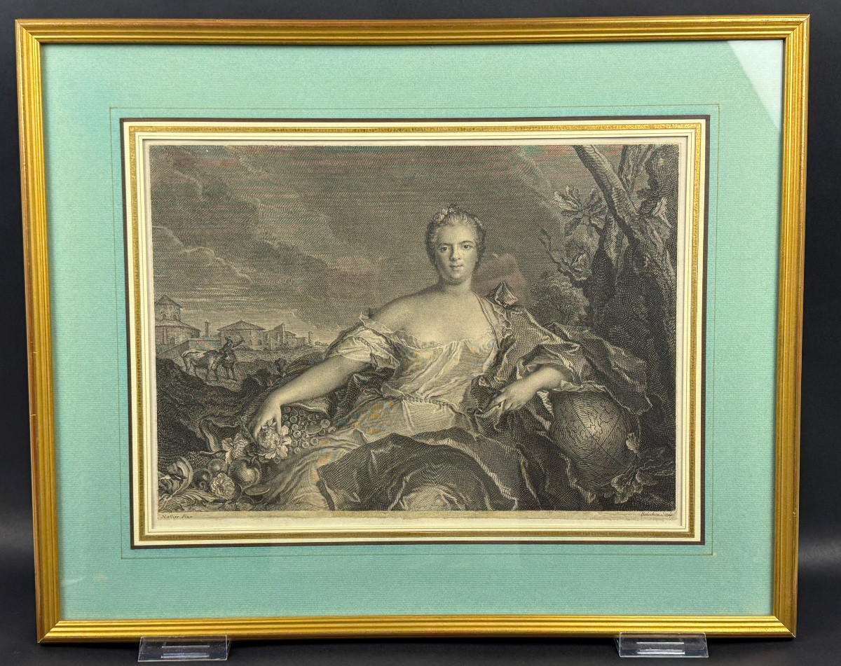 Etching, Madame Louise-elisabeth De France After Nattier And Balechou