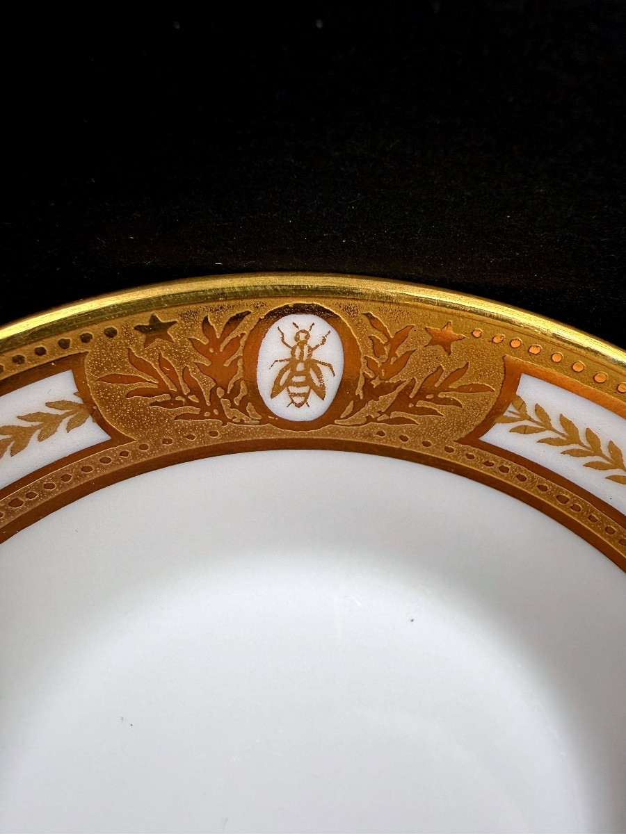 Haviland Limoges Suite Of 4 Coffee Cups Model Les Abeilles-photo-1