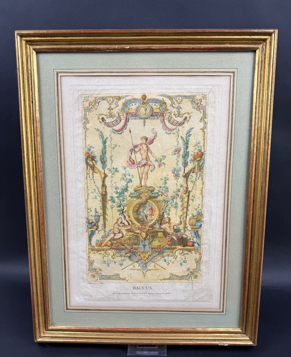 LIVRE DE PORTIÈRES INVENTÉES & GRAVÉES À L'EAU FORTE PAR GILLOT PEINTRE DU ROI C.1737 BACCUS