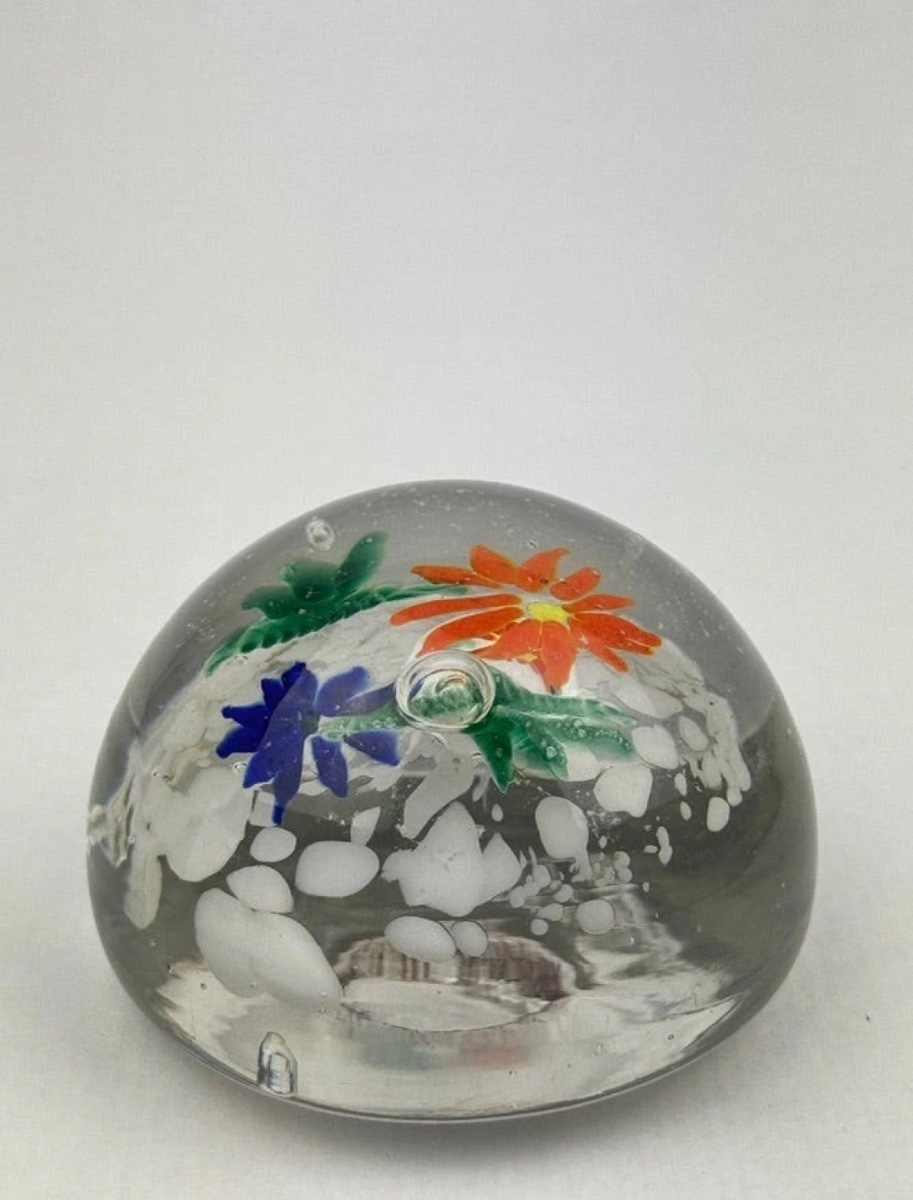 Sulfide Paper Press With Multicolored Floral Design-photo-2