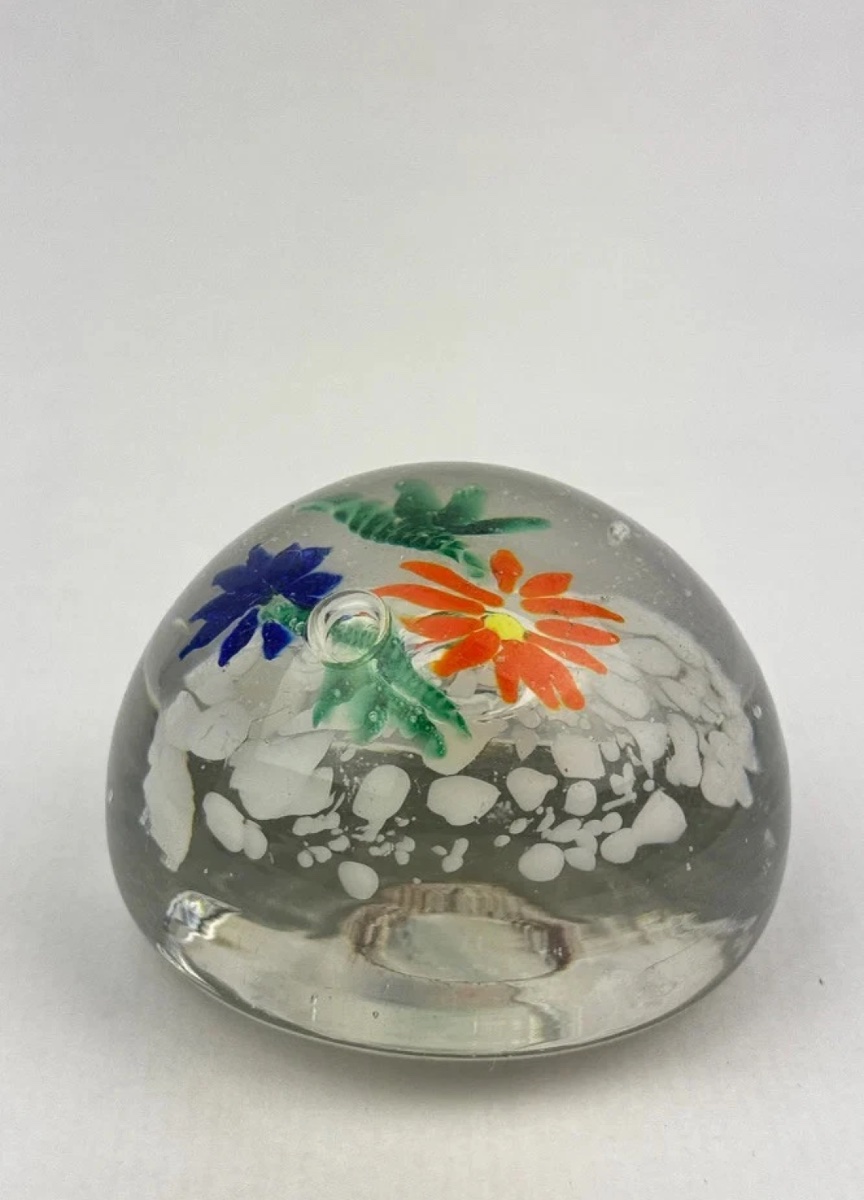 Sulfide Paper Press With Multicolored Floral Design-photo-3