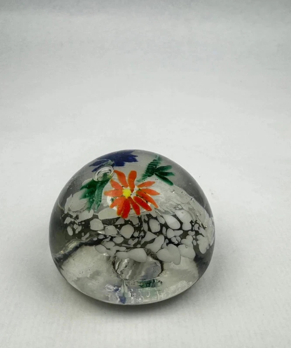 Sulfide Paper Press With Multicolored Floral Design-photo-4