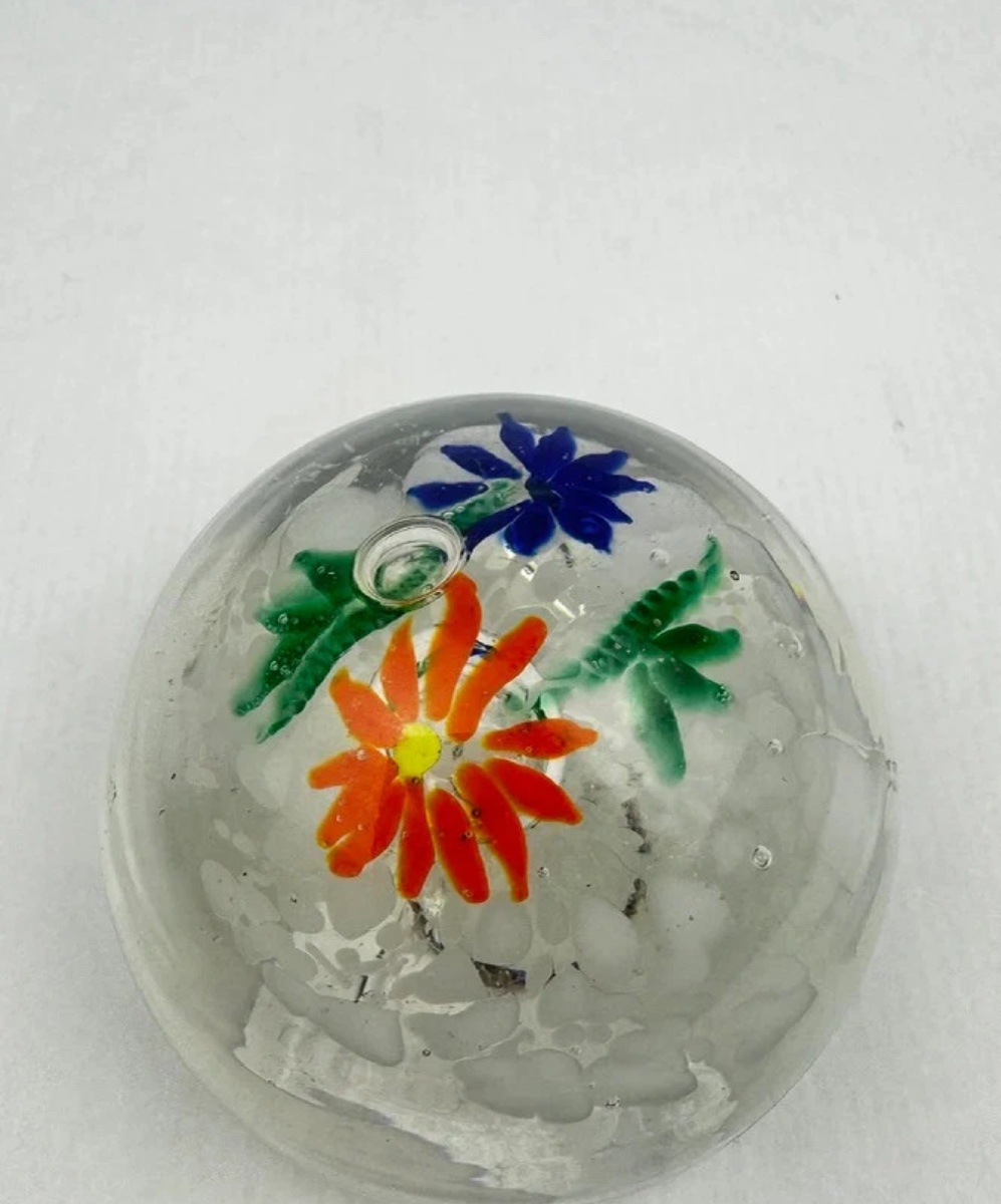 Sulfide Paper Press With Multicolored Floral Design-photo-2