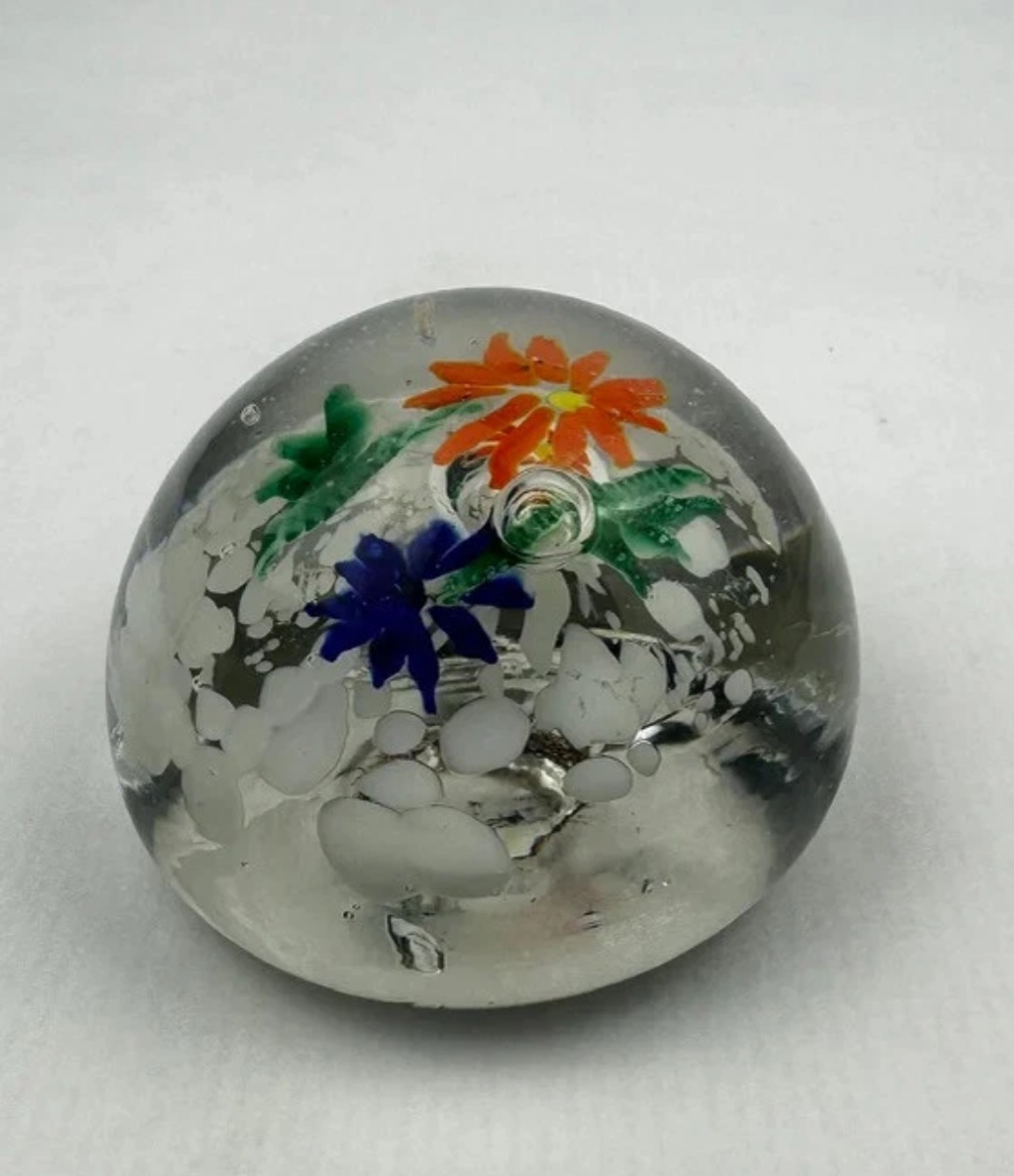 Sulfide Paper Press With Multicolored Floral Design-photo-5