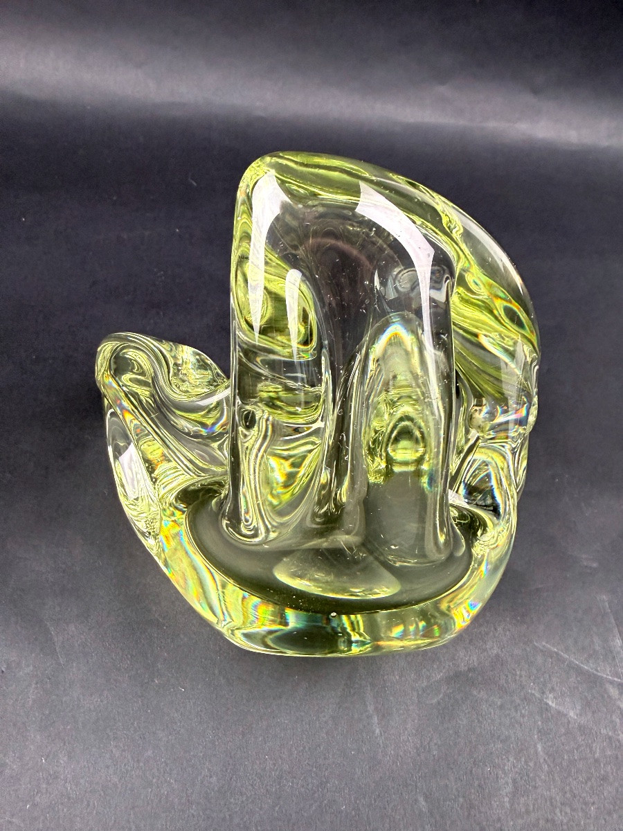 Large Ashtray In Sèvres Crystal-photo-1