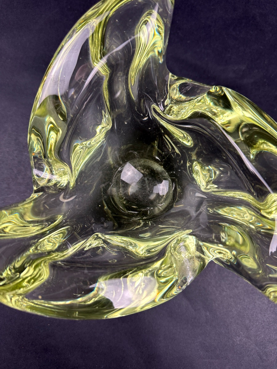Large Ashtray In Sèvres Crystal-photo-2