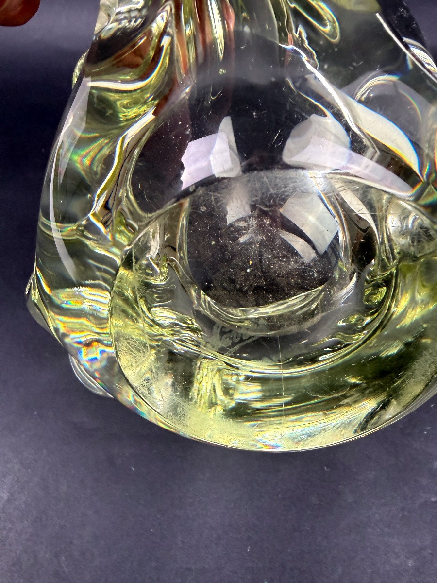 Large Ashtray In Sèvres Crystal-photo-3