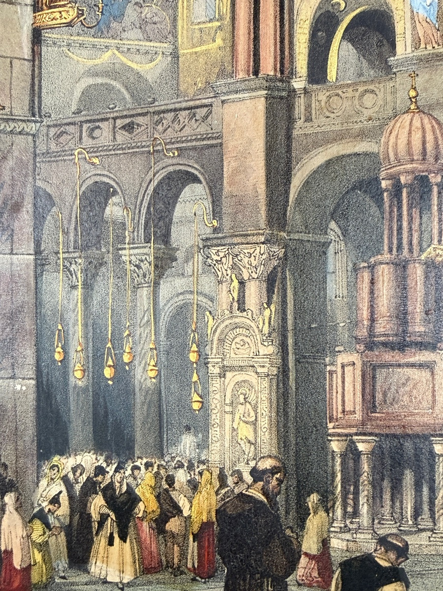 Adolphe Rouargue, 1837, Venise les principaux monuments, Basilica di San Marco-photo-2