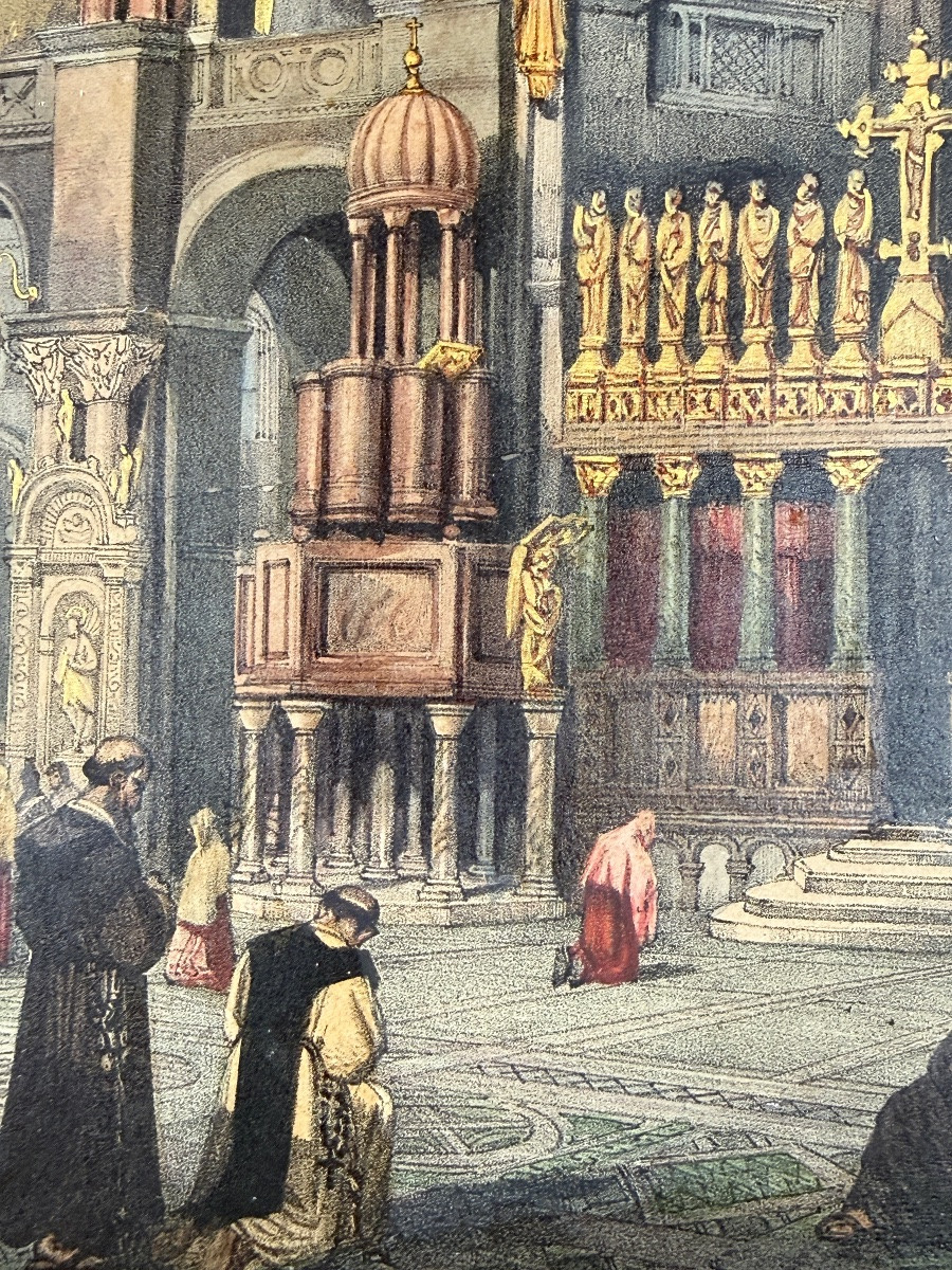 Adolphe Rouargue, 1837, Venise les principaux monuments, Basilica di San Marco-photo-3