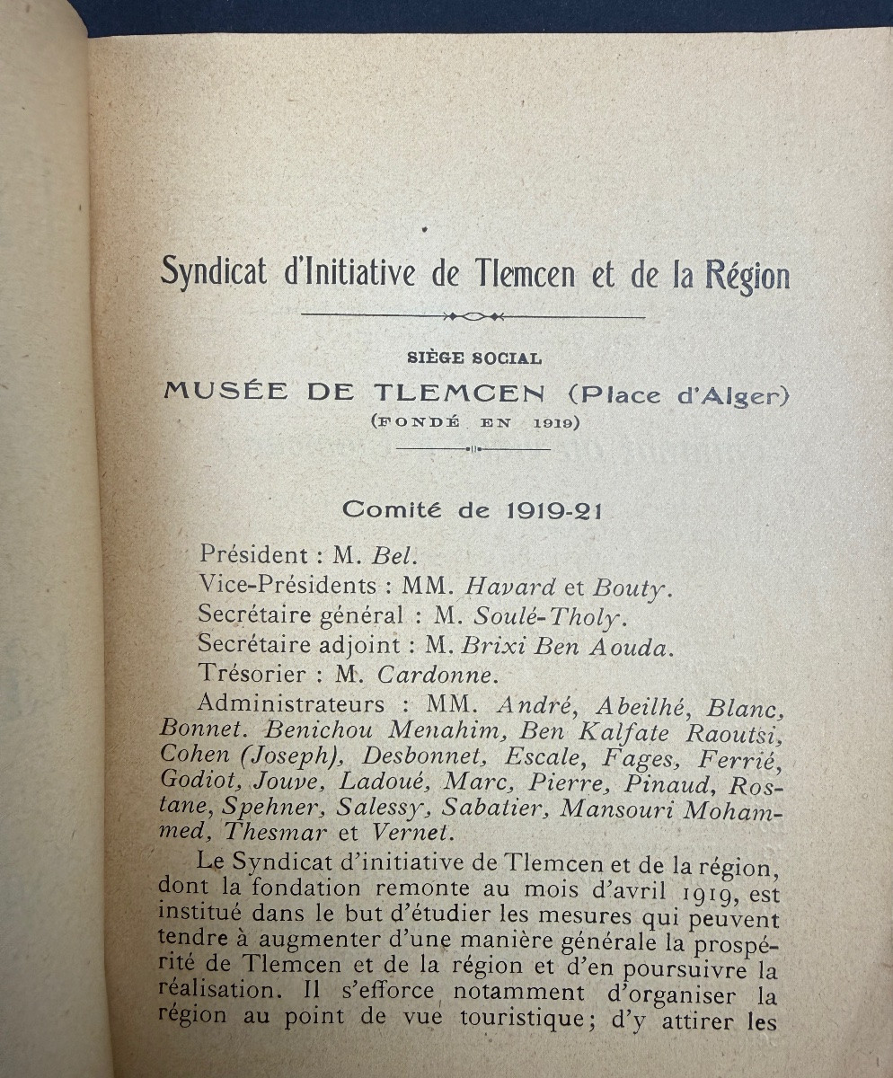 Tlemcen And Its Region, Guidebook 1921-photo-2