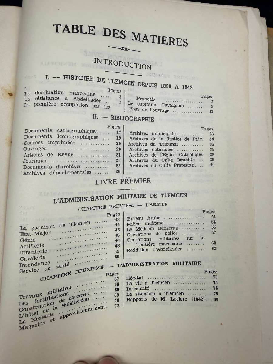 André Lecocq, Tlemcen Ville Française 1842-1871 - Tangiers 1940-photo-2