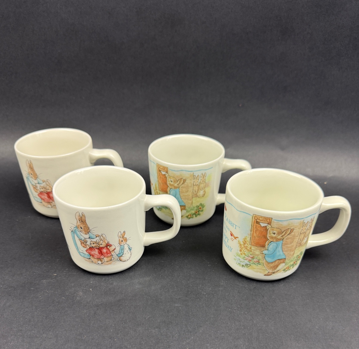 Wedgwood, Peter Rabbit, Suite Of 4 Cups