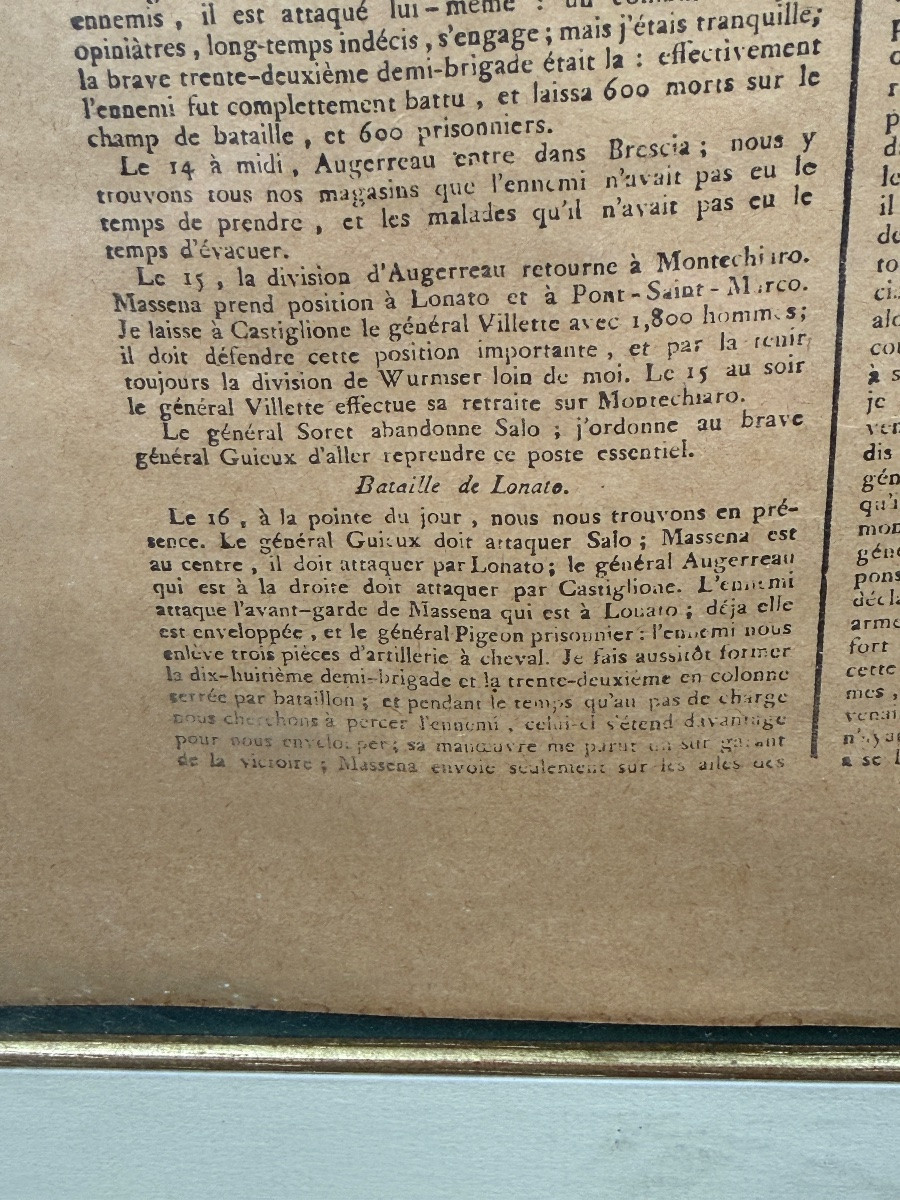 Buonaparte Général en chef de l'Armée d'Italie au Directoire exécutif-photo-2