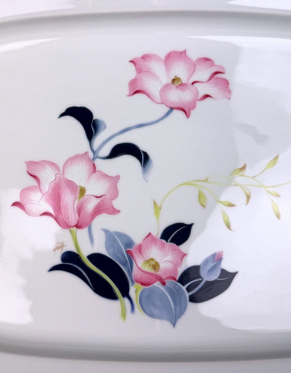 Haviland Limoges, grand plat de service modèle Tulipes-photo-2