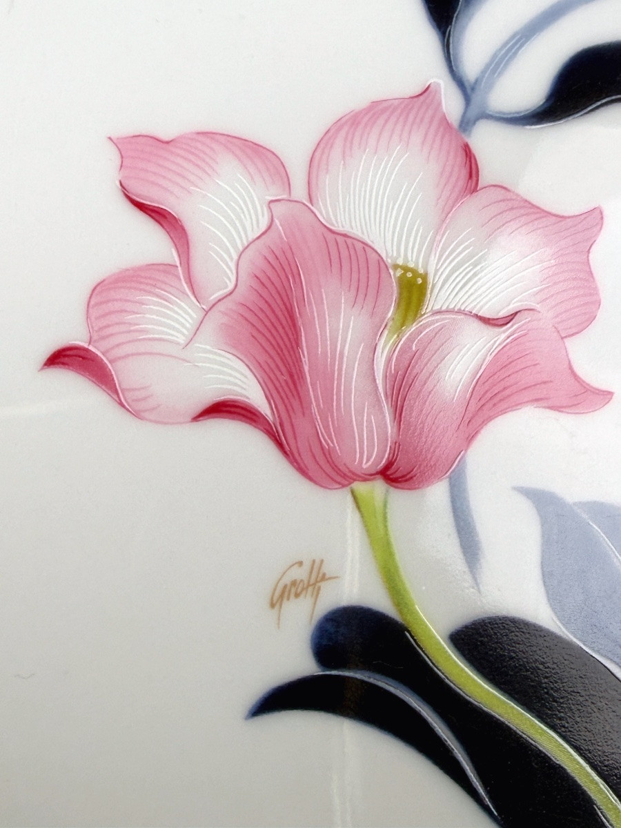 Haviland Limoges, grand plat de service modèle Tulipes-photo-4
