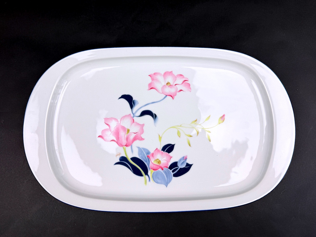 Haviland Limoges, grand plat de service modèle Tulipes