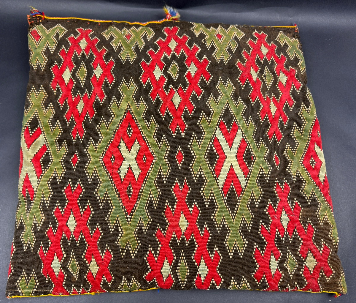 Antique Berber Cushion, Kilim-photo-1