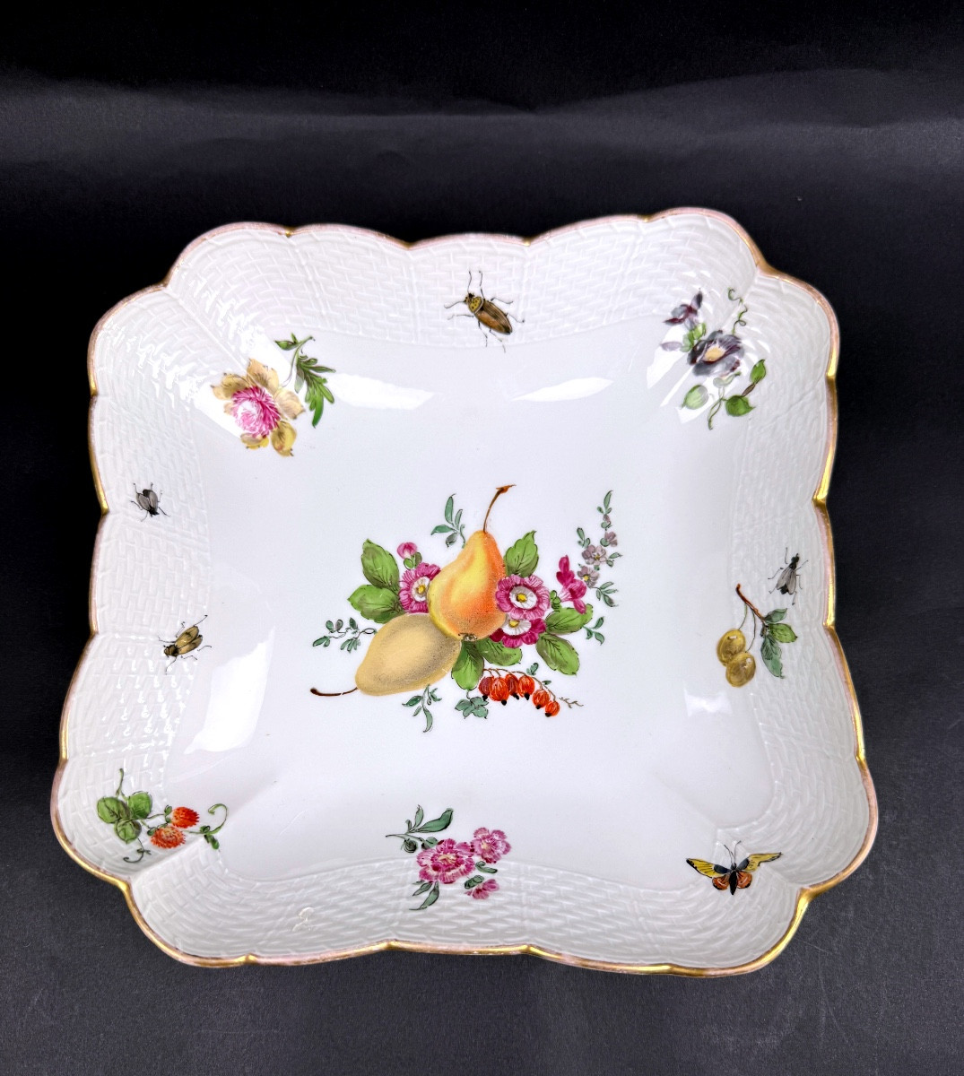 KPM Berlin, coupe à fruits en porcelaine, Manufacture Royale de Berlin