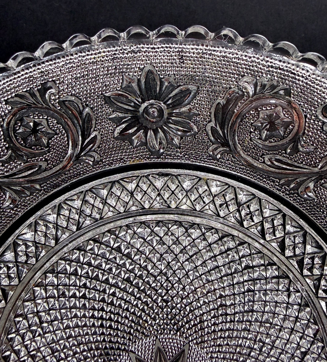Baccarat, suite de 6 assiettes à dessert modèle Arabesque-photo-1