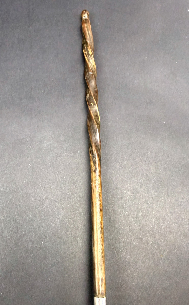 Cuillère à olives en métal argenté, manche en palissandre-photo-4