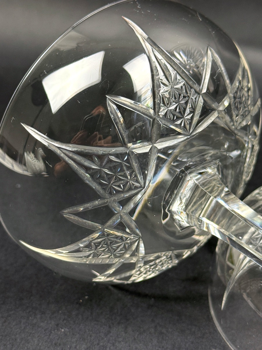 Baccarat, service Epron, suite de 6 coupes à champagne, lot n°2-photo-3