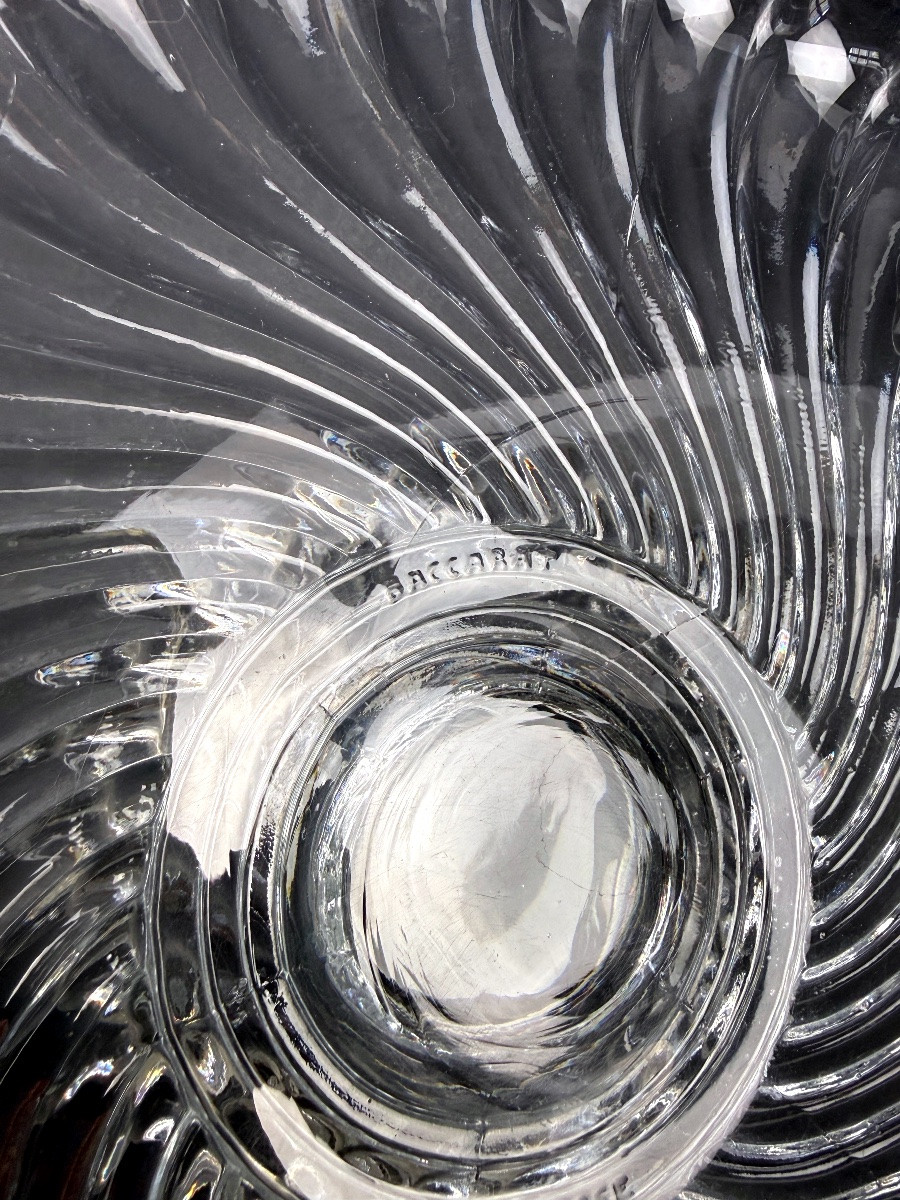 Baccarat, paire de compotiers, coupes à fruits modèle Bambou-photo-1