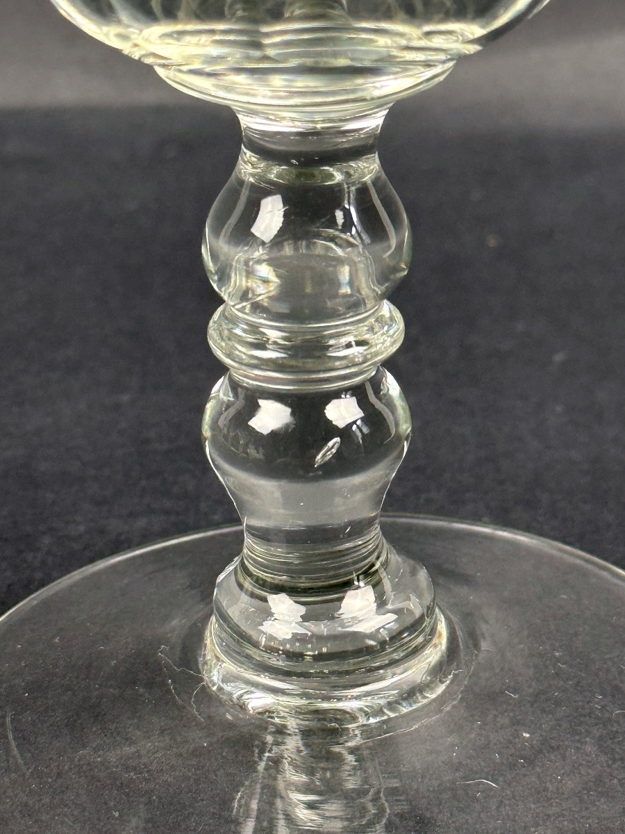 Suites Of 6 Flat Ribbed Water Glasses 19th Century-photo-4