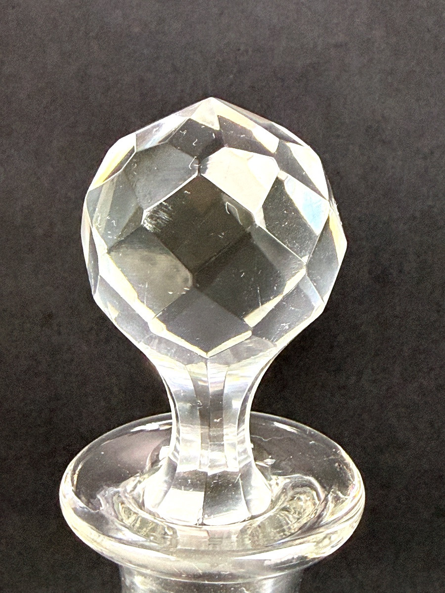 Carafe en cristal gravé fin 19ème début 20ème-photo-1