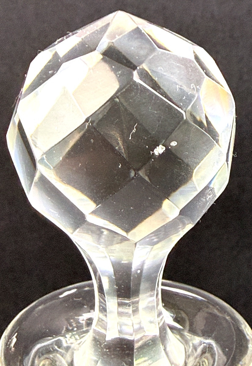Carafe en cristal gravé fin 19ème début 20ème-photo-2