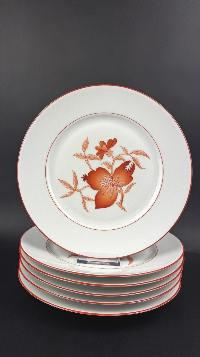 Haviland, Sou-tcheou Model Suite Of 6 Dinner Plates-photo-1