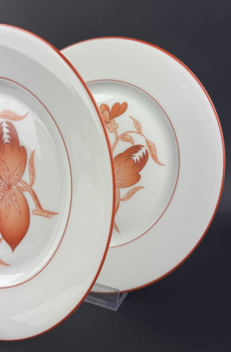 Haviland, Sou-tcheou Model Suite Of 6 Dessert Plates-photo-2