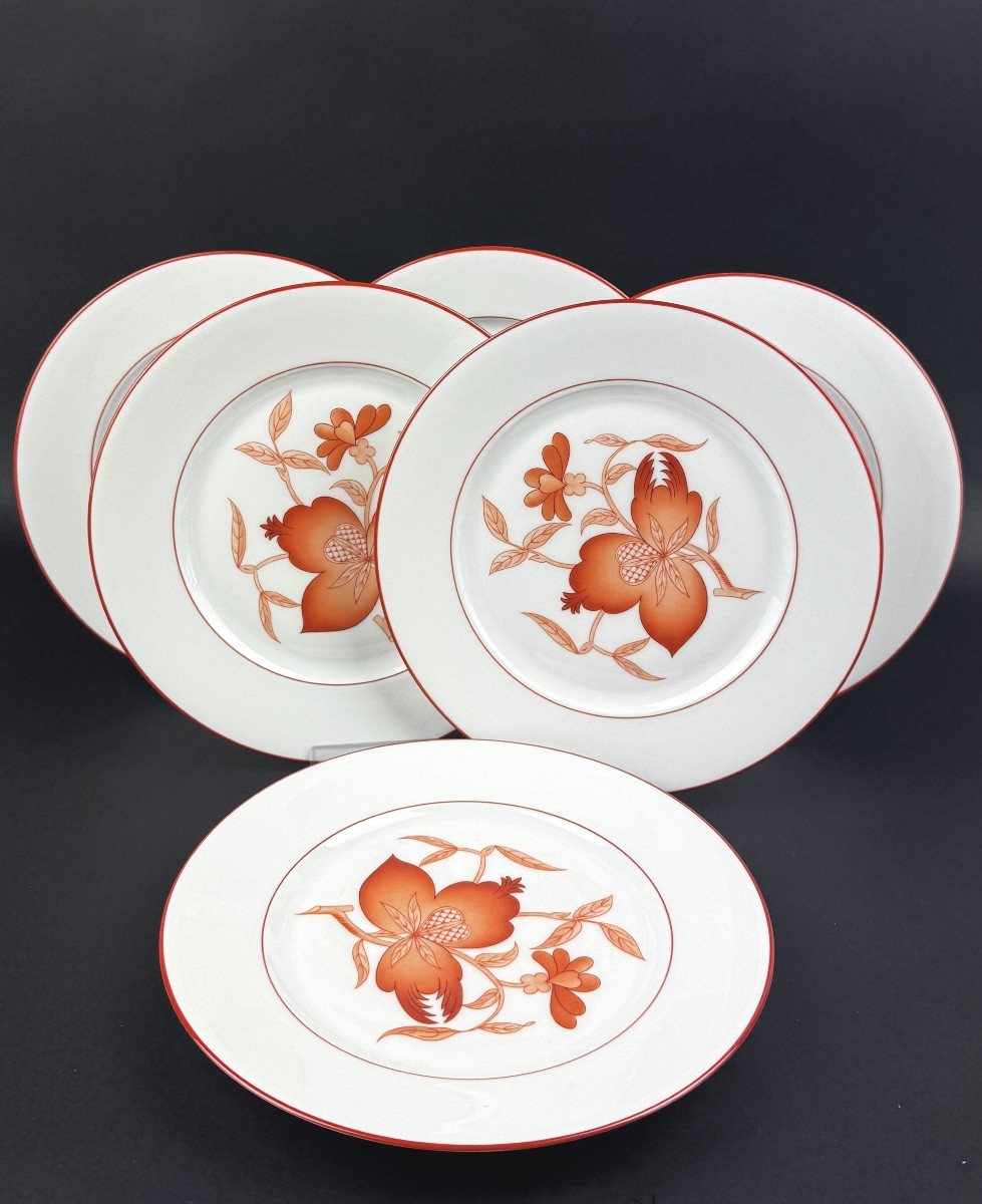 Haviland, Sou-tcheou Model Suite Of 6 Dessert Plates