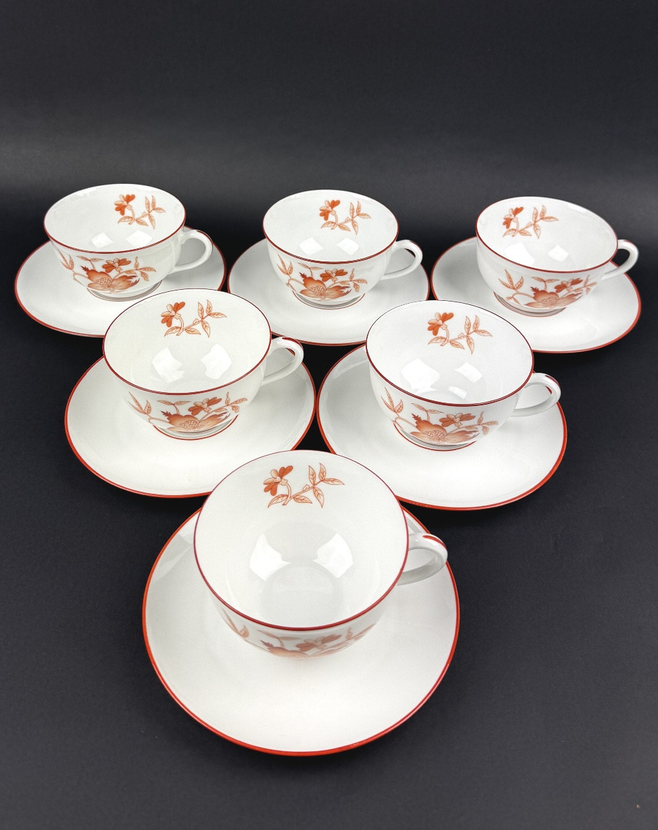 Haviland, modèle Sou-Tcheou suite de 6 tasses à thé-photo-2