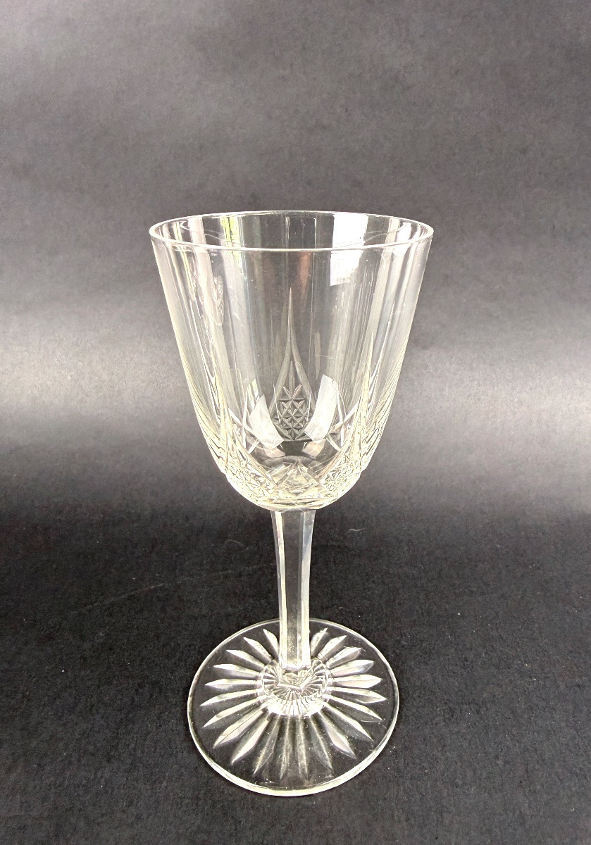 Baccarat, Epron Service, Suite Of 6 White Wine Glasses Size 4-photo-4