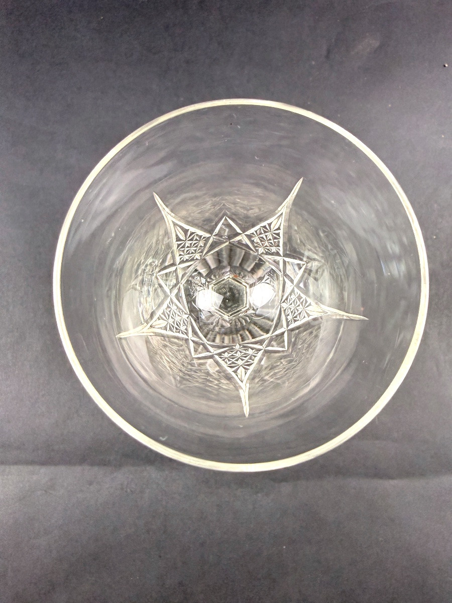Baccarat, Epron Service, Suite Of 6 White Wine Glasses Size 4-photo-2