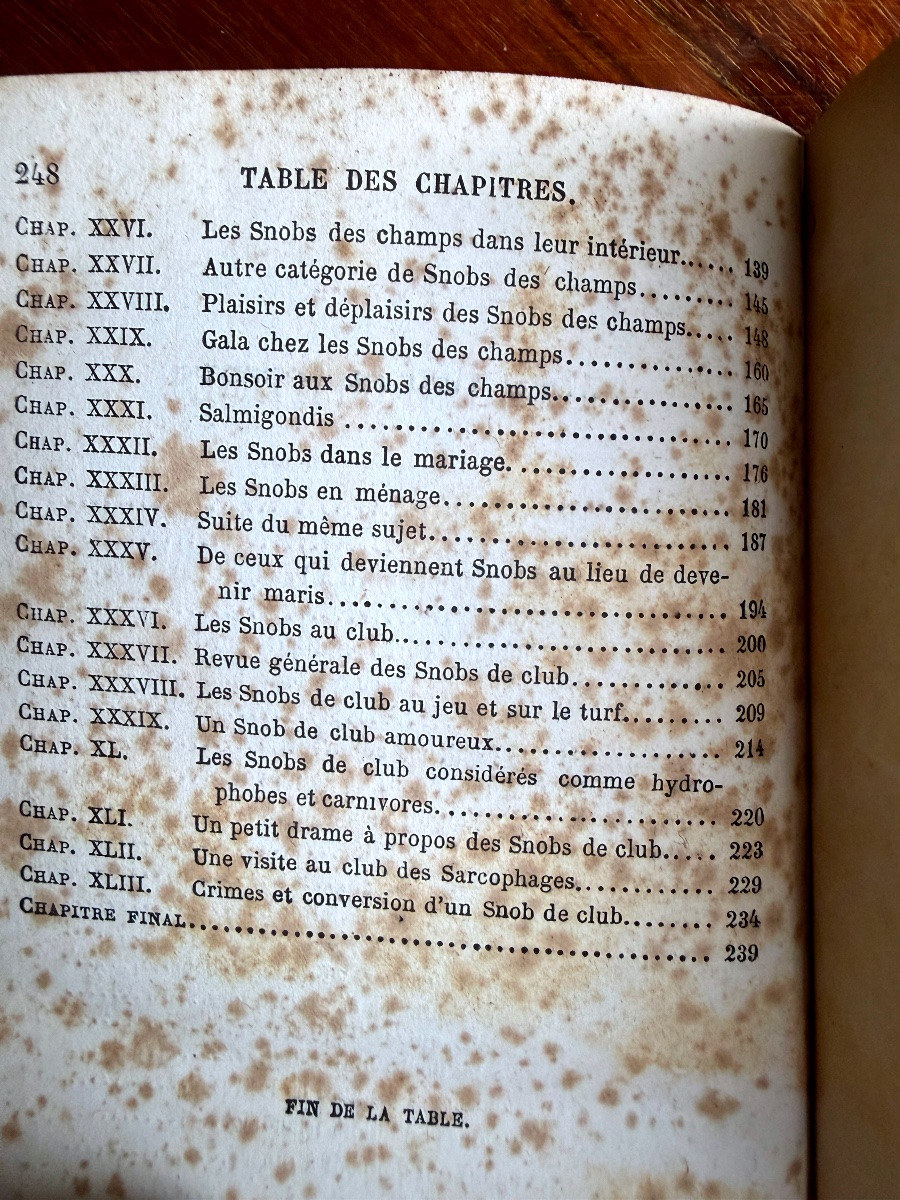 W.M. Thackeray - Le livre des snobs - Paris Hachette 1867-photo-4
